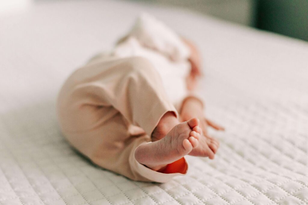 Tiny baby feet