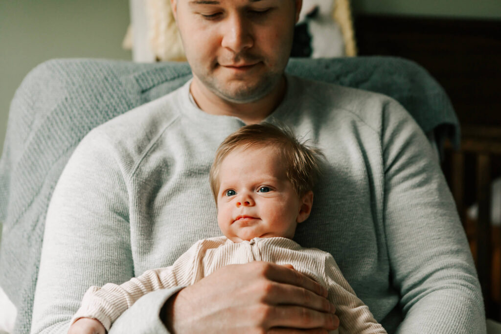 Two month old newborn photos — Willamette Valley Oregon lifestyle session.